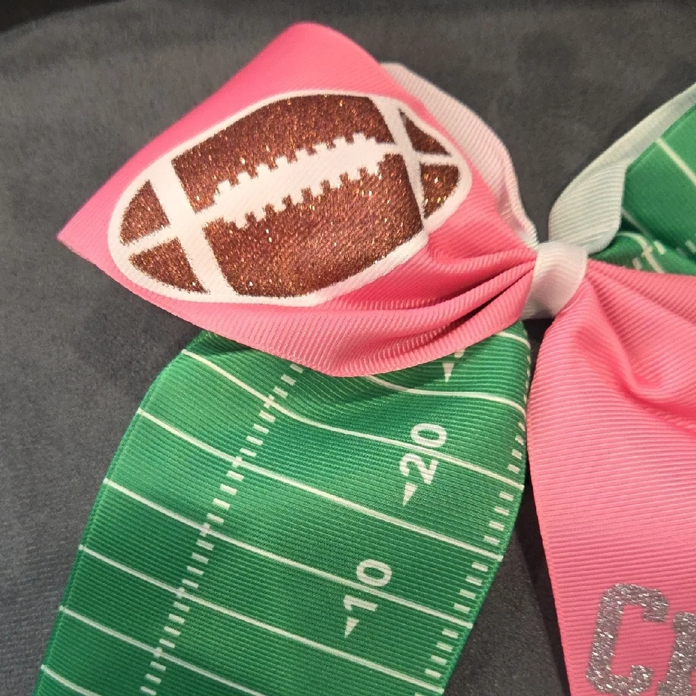 20 Pcs Football Cheer Bows 7
